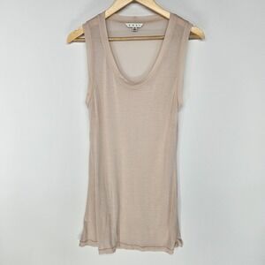 Cabi Tank Top Womens Medium Blush Pink Mesh Back Scoop Neck Sleeveless Layering